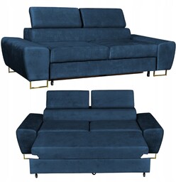 Sofa kanapa Bosso salon Family meble granat reg zagłówek