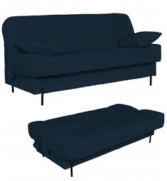 Kanapa sofa Sara rozkładana wersalka do spania Rene Family meble niebieska