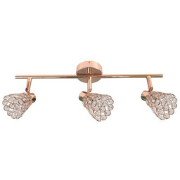 Listwa GLOSSY 3x40W G9 mosiądz CANDELLUX