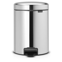 BRABANTIA Kosz na śmieci z pedałem 113147 NewIcon uszczelka przeciwzapachowa 3L Stal polerowana Zyskaj