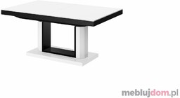 Ławostół QUADRO LUX Hubertus Matowy, Biało - Czarny, 75x120-170