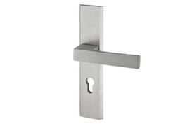 Klamka AXA Haga ++ 72 WB, kolor F1 - srebrny (grubość drzwi 74-83 mm)