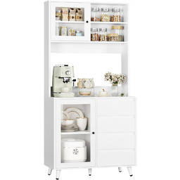 Szafka Kuchenna Bufet Kuchenny Kredens Witryna Z Regulowanymi Półkami