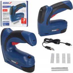 Zszywacz tapicerski Gwoździarka Dedra akumulator 1,5Ah 6-10mm Taker D53 D11
