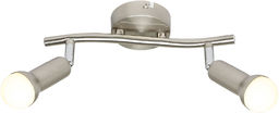 Candellux ARC 92-63298 oprawa oświetleniowa satyna nikiel mikrofon 2X40W E14 35cm