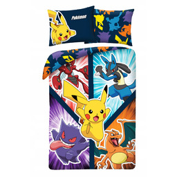 Pościel dziecięca Pokemon 140 x 200 Halantex 100% bawełna Pikachu 1021