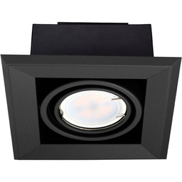Milagro LAMPA PODTYNKOWA BLOCCO CZARNA 1x7W GU10 LED