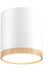 Lampa sufitowa TUBA biała/drewniana LED 5W 4000K Candellux 2273624