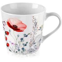 Kubek porcelanowy kwiaty MAKI 430 ml