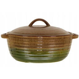 Forma Garnek do pieczenia chleba ceramiczna Waza Do Zupy Naczynie Żaro 1,5l