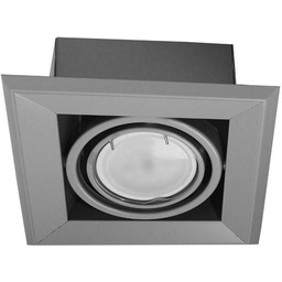 Milagro LAMPA PODTYNKOWA BLOCCO SZARY 1x7W GU10 LED