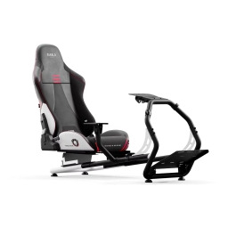 Diablo Chairs X-Drive Do 100kg Skóra ECO, Tkanina Czarno-biały Fotel wyścigowy