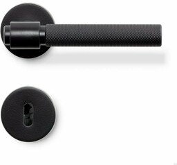 Klamka do drzwi Helix 200 Metalowa Czarna Zamek modułowy