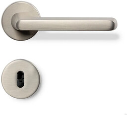 Klamka do drzwi Tavira 30 Srebrna Szczotkowana Zamek modułowy