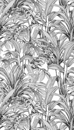Fototapeta mural tropikalne liście Grandeco Orom 2 A58301 159x280 cm