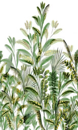 Fototapeta mural wzór roślinny Grandeco Orom 2 A59502 159x280 cm