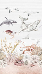 Fototapeta dla dzieci podwodny świat Grandeco Orom 2 A71601 159x280 cm