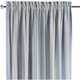 Zasłona na kanale z grzywką 1 szt., niebieskie pasy, Vibes