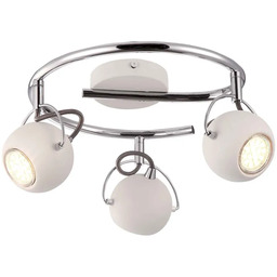 Lumes Biała lampa reflektorowa na okrągłym ramieniu - 3X S983 W8-F95