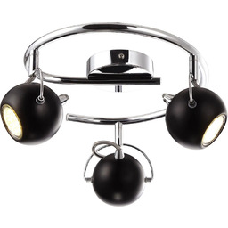 Lumes Czarna punktowa lampa sufitowa potrójna - S983 G6-N26