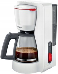 Ekspres przelewowy Bosch MyMoment TKA3M131 Szklany dzbanek 1,4l Aroma Biały