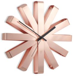 Zegar Ribbon miedź