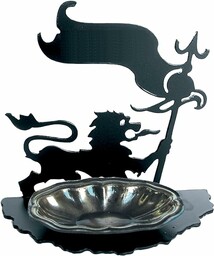 Imex der Fuchs 11446 popielniczka lew z łańcuchem proporczyków, 155 x 162 mm