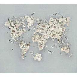 Fototapeta do pokoju dziecka mapa świata Newbie 6946 Little Explorer Mural