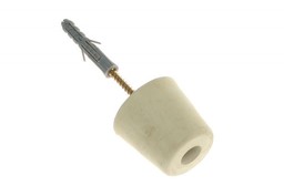 Odbój drzwiowy gumowy duży biały wys.60 mm