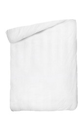 Detexpol Poszwa bawełniana 140x200 na zakład 25 cm Adamaszkowa pasek 4 mm biała hotelowa PC