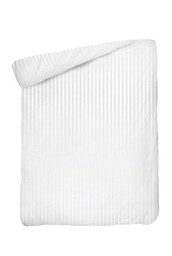 Detexpol Poszwa bawełniana 160x200 na zakład 25 cm Adamaszkowa pasek 2 cm biała hotelowa PC