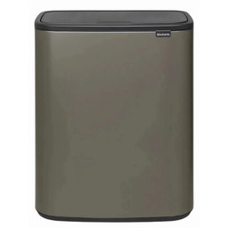 BRABANTIA Kosz na śmieci 221521 Bo Touch Bin 60 L Platynowy Zyskaj