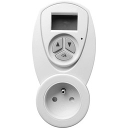 Termostat 7x14x6 cm z wyłącznikiem czasowym LCD i diodą LED 230V, BIAŁY