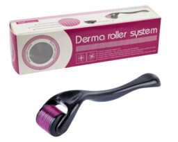 DermaRoller do twarzy - rolka do mezoterapii mikroigłowej 0,5 mm - efektywna kuracja antystarzeniowa, szybsza regeneracja skóry, redukcja blizn i prze