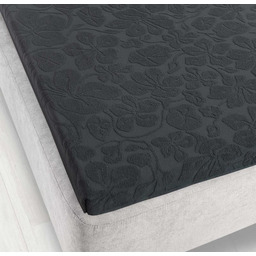 Zwoltex Prześcieradło frotte bez gumki 175x220 grafitowe K64 5951 Tulipan