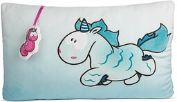 NICI Cuddly poduszka jednorożec Aquario 43 x 25 cm - Puszysta poduszka jednorożec dla dziewczynek, chłopców i niemowląt, prostokątna poduszka pluszowa - 49712