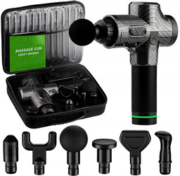 Pistolet Do Masażu Mocny Masażer Gun + 6 Głowic