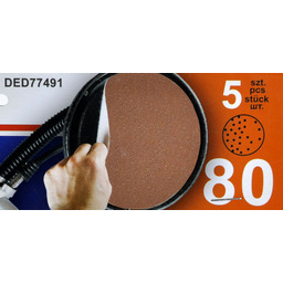 Krążek papier ścierny do gipsu żyrafy 225mm 80p