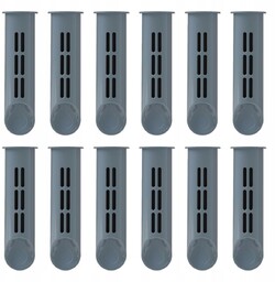 Duży zestaw filtrów do butelki Dafi Solid Soft 12 szt Szare