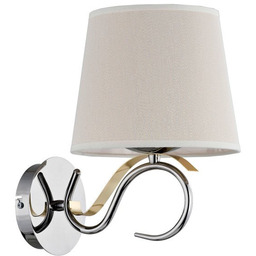 Nowoczesna lampa ścienna SANDRA I chrom śr. 26cm