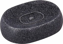 WENKO Mydelniczka Puro antracyt - mydelniczka, żywica poliestrowa, 12,5 x 3,1 x 8,9 cm, antracyt