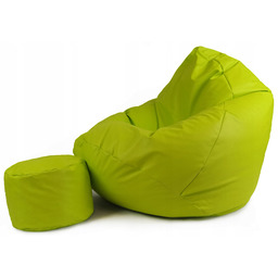 Pufa Fotel XXXL Limonka sako pufy piłka