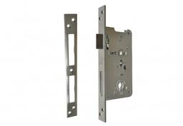 Zamek bramowy HOBES K131, 90/60, uniwersalny, trzpień 8, ocynk biały