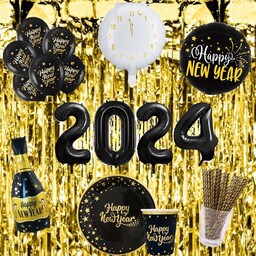 Zestaw Dekoracji Na Sylwestra Nowy Rok Balony Nr 5 Sylwester Happy New Year
