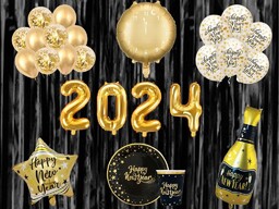 Zestaw Dekoracji Na Sylwestra Nowy Rok Balony Nr 6 Sylwester Happy New Year