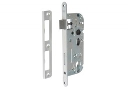 Zamek wpuszczany HOBES 02-04 90/40 WB, z zaczepem, ocynk biały