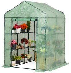 Szklarnia mini do ogrodu 1,4 x 1,4 x 2 Garden Point zielona