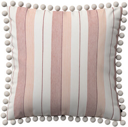 Poszewka Wera na poduszkę, czerwone pasy, 45 x 45 cm, Vibes
