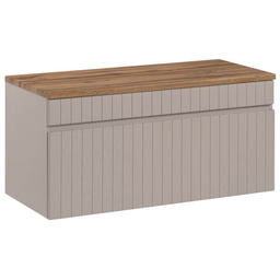 Zestaw meblowy 100cm z blatem Kolekcja Iconic Cashmere Kaszmirowy Mat, Dąb Coast Evoke