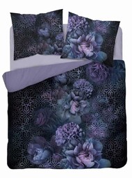 Detexpol Pościel bawełniana 160x200 fioletowa kwiaty 4860 A Holland 73